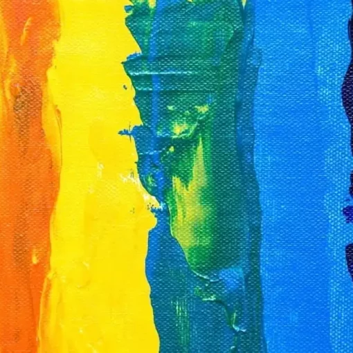 Murs peint avec 7 couleurs pour illustrer cet article sur l'importance du choix des couleurs pour les entreprises
